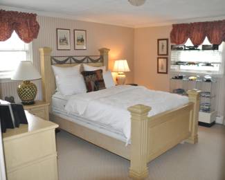 Beautiful Bedroom Featuring A Collection Of Vintage Stanley Furniture, Dye Cast Cars, Frederick Cooper Lamps and More!