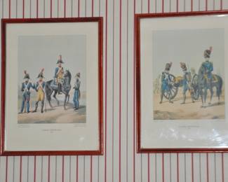 A Pair of Scrimshaw & Co Fine Art Reproductions, one "Garde Imperial 1806" & "Garde Imperial 1808" Both Measuring 12" x 16.25" Overall