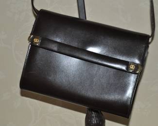 Another Vintage Faux Gucci Brown Leather Shoulder Bag Available