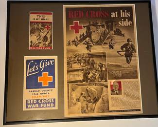 1944 framed Red Cross
Lot 62 item 1745