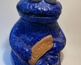 Vintage 1970’s Cookie Monster Cookie jar Sesame Street muppets