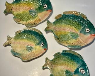 MCM fish dishes set of 4 
Lot no.65 item #1748