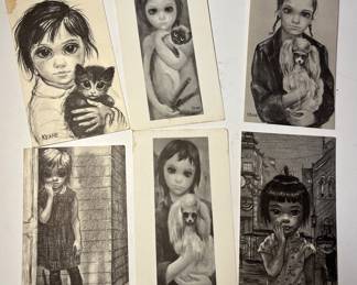 Vintage Margaret Keene Big Eye Postcards