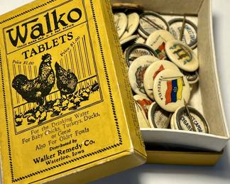 Part of item 1711 lot 30
1896 Sweet Capital Cigarette Button Pins Countries