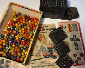 Early 1900’s prism Color Building and designing set