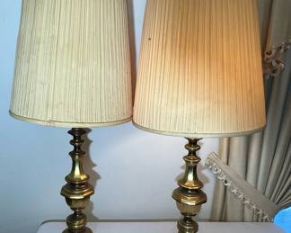 brass lamps
