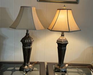 brass lamps