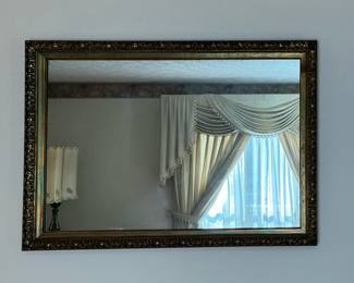 French Provincial painted wood mirror
