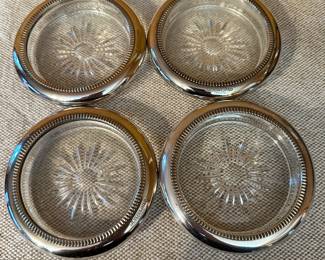 silver plated coaster