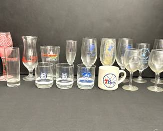 advertising glassware