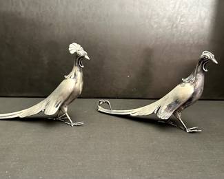 Silver plated birds of Paradise Weidlich Bros. mfg company