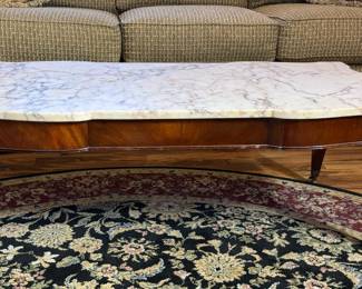 vintage Belgium marble coffee table
