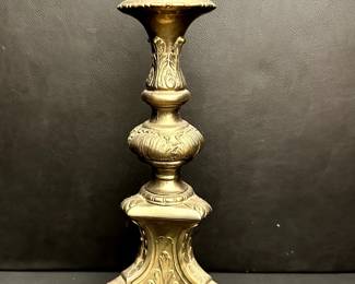 brass candle holders