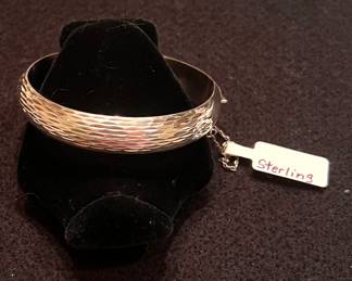 Sterling bangle bracelet 