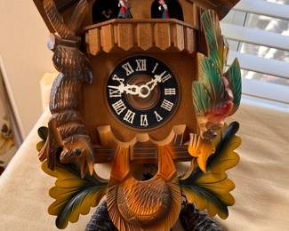 Vtg. Black Forest clock - Cuendet - Bayrischer Landler Kuckuckswalzer