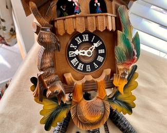 Vtg. Black Forest clock - Cuendet - Bayrischer Landler Kuckuckswalzer