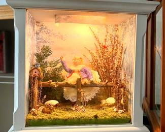 Hand made lighted mini doll house  