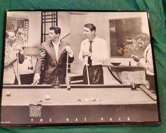 The Rat Pack picture -playing pool 