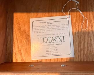 Cresent Cherry wood bed room furniture