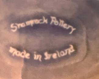 Vtg. Shamrock Pottery Donkey and Cart planter