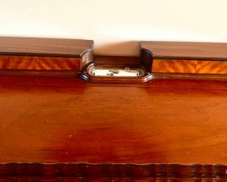 Antique cedar storage chest - top view 