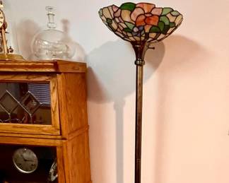 Stain glass floor lamp