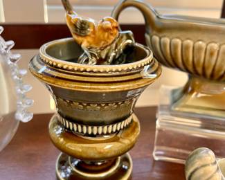 Vtg. Wade Irish Porcelain -  1 of 2 cups and 1 of 2 Bird wine stopper 