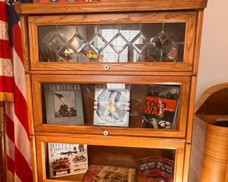 Vtg. 4 pc Stacking Barrister bookcase 