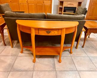 Half round couch/entry table 