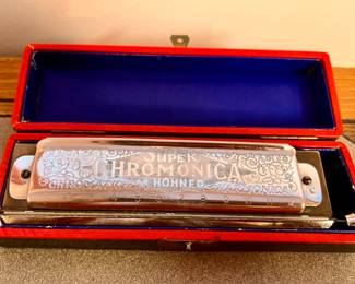 Vtg. Super Chromonica M. Hohner w/case 
