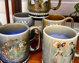 Vtg. Wade Irish Porcelain - Coffee mugs 
