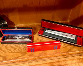 Harmonicas - Super Chromonica, Marine Band, Chrometta 10 - more pictures further down 