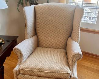 Matching pair - Walter E Smithe  wing back chairs