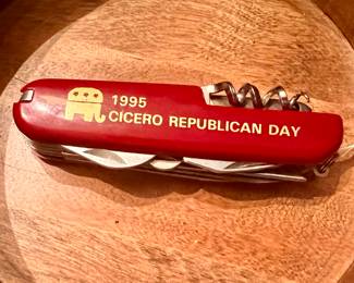 1995 Swiss Army pocket knife - Cicero Republican Day 