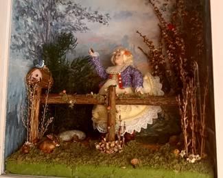 Hand made lighted mini doll house  