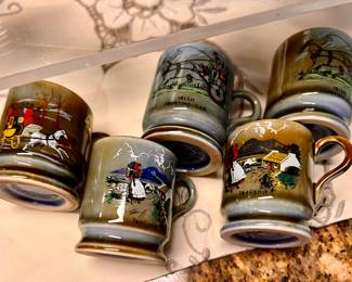 Vtg. Wade Irish Porcelain - Coffee mugs 