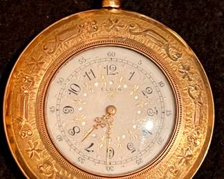30%off -  Vtg. Open face Elgin pocket watch 
