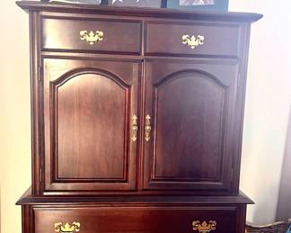 Cresent Cherry high boy dresser/armoire 