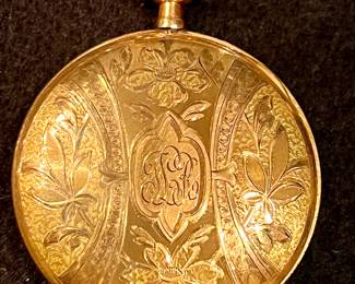 30%off -  front  - Open face Elgin pocket watch 