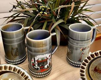 Vtg. Wade Irish Porcelain - Beer mugs 