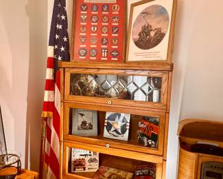 Vtg. 4 pc Stacking Barrister bookcase 