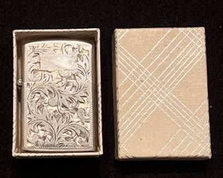 30%off -  Vtg. Sterling lighter w/original box 