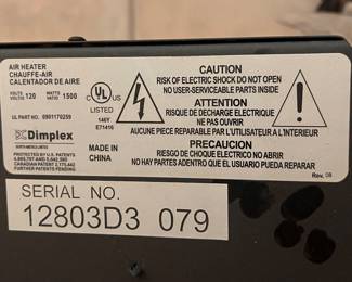 Dimplex Electric fireplace 