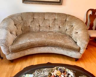 Walter E Smithe kidney shaped couch - like new
