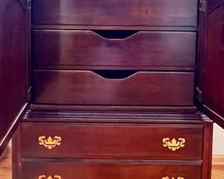 Cresent Cherry high boy dresser/armoire 