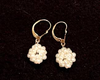14k and pearl earrings 