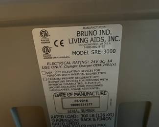 And as proof, here is the label information about the lift.