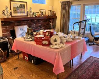 This table highlights some of the kitchen dishware and appliances.