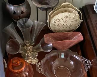 Cole Pottery Fan Vase