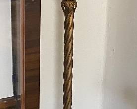 Old GWTW Standing Lamp with Floral Shade